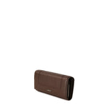 Lambert - Le Alondra - Porte-feuille moyen en cuir vegan - Chocolate
