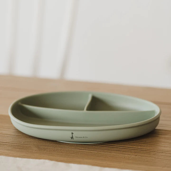 Micasso & Co. -  Assiette à succion divisée en silicone