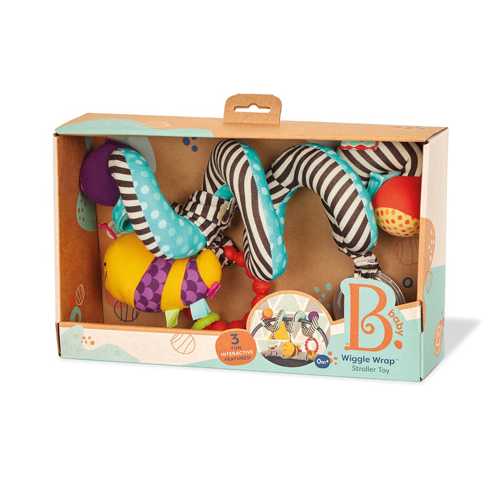 Spirale d’activités Fisher-Price à suspendre : hochet à billes, abeille qui couine et anneau de dentition pour éveiller les sens. Dès la naissance.