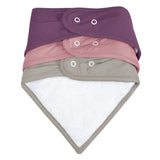 Perlimpinpin - Set of 3 small bamboo bibs