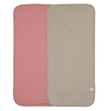Perlimpinpin - Ensemble de 2 serviettes pour le rot - Lotus-Taupe