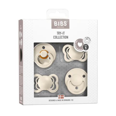 BIBS - Pack of 4 Try-it Collection Pacifiers