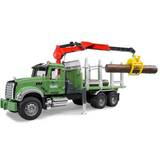 Bruder - Camion de transport de bois Granite MACK avec trois troncs d'arbre
