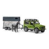 Bruder - Land Rover Defender avec van pour chevaux