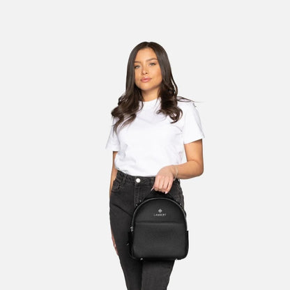 Le Charlie - Sac à main 3-en-1 en cuir vegan noir