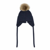 Color Kids - Tuque en tricot avec pompon - Marine
