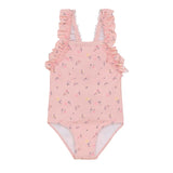 Color Kids - Maillot de bain 1 pièce Volants - Coral Blush