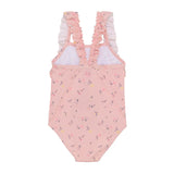 Color Kids - Maillot de bain 1 pièce Volants - Coral Blush