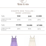 Rose & Léo - Robe- Mini Larissa - Lilas