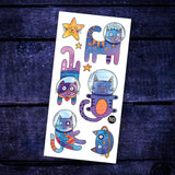 Pico - Tatouages temporaires - Les chats de l'espace