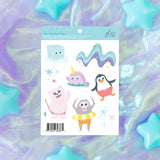 Glo Pals - Autocollants Peel + Cling  - Frosty Fun