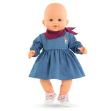 Corolle - Vêtements 36cm - Robe en Jean & Foulard