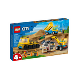 Lego - City - Camions de chantier boule de démolition