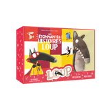 Auzou - Coffret peluche - Mes étonnantes histoires Loup