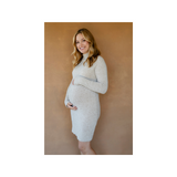 Rose Maternité - Robe Evelyne - Beige Lin