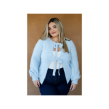 Rose Maternité - Cardigan Denise - Bleu Pâle