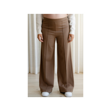 Rose Maternité - Pantalon à jambes larges - Moka Mousse