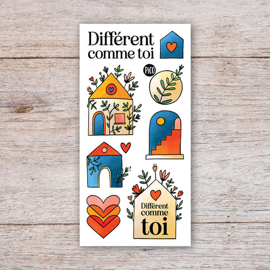 Pico - Temporary tattoos - Different like you - Véro &amp; Louis Foundation