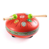 Djeco - Animambo/Tambour à languettes - Rouge - 8 notes