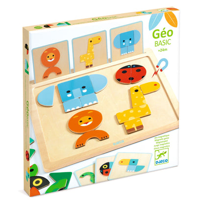 Djeco - Jeu magnétique en bois GeoBasic