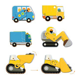 Djeco - Puzzle Géant - Le chantier 12pcs+5pcs