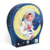 Djeco - Puzzle silhouette / Un astronaute dans la lune / 36 pcs