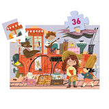 Djeco - Puzzle silhouette/Le voyage de Mia/36pcs