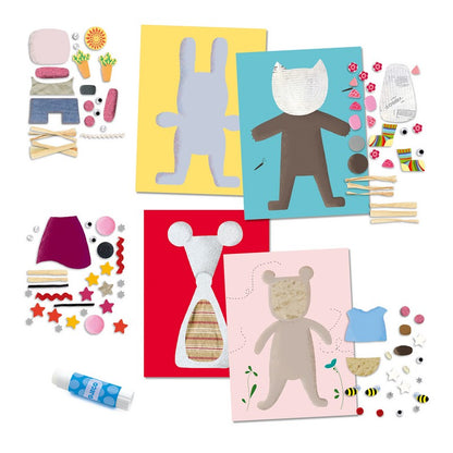 Djeco - Collages des petits, Petits animaux