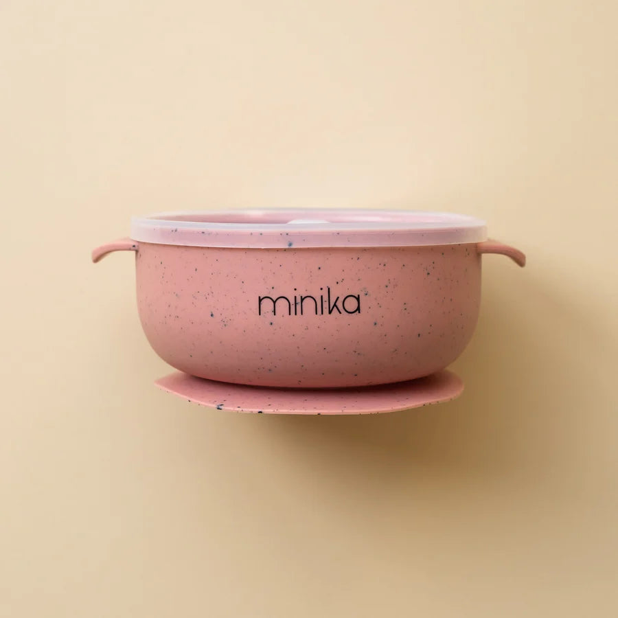 Minika - Bol en silicone avec couvercle