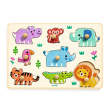 Djeco - Puzzle bois/Hippo'n'Co/8pcs