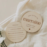 Le Petit Tableau Noir - Pastilles de bois - Marraine