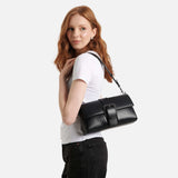 Lambert - Le Elsie - Sac à main 2-en-1 en cuir vegan - Noir