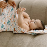 Loulou Lollipop - Serviette de bain à capuchon en mousseline - Sun-kissed Shoal