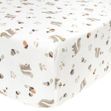 Perlimpinpin - Drap contour en bambou - Écureuils