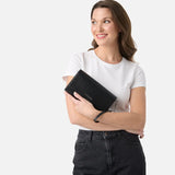 Lambert - Le Félicia - Sac à main 2-en-1 en cuir vegan - Noir