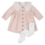 First by Petit Lem - Ensemble 2 pièces - Fleurs Corail
