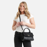 Lambert- Le Freya - Sac à main 2-en-1 en cuir vegan - Noir