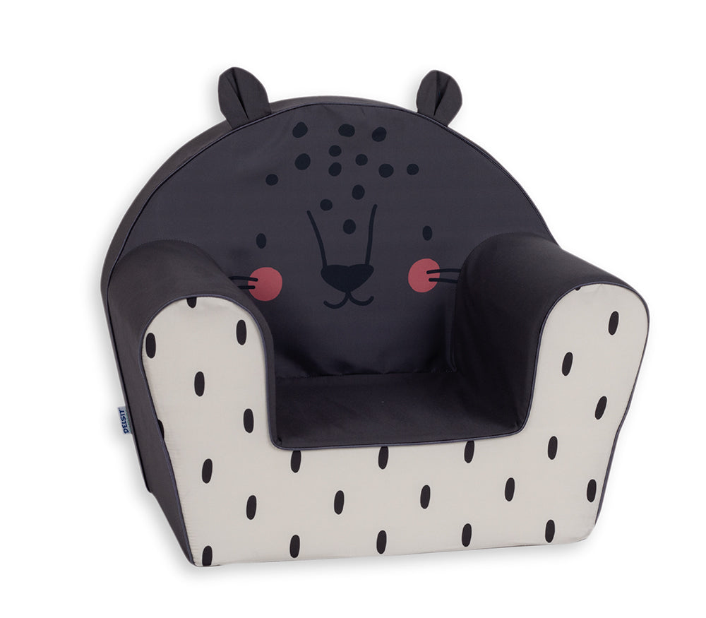 Fauteuil pour enfant en mousse souple, poids 1 kg, capacité 20 kg, dès 9 mois.