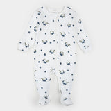 Firsts by Petit Lem - Pyjama cotelé 1 pièce - Bleuets