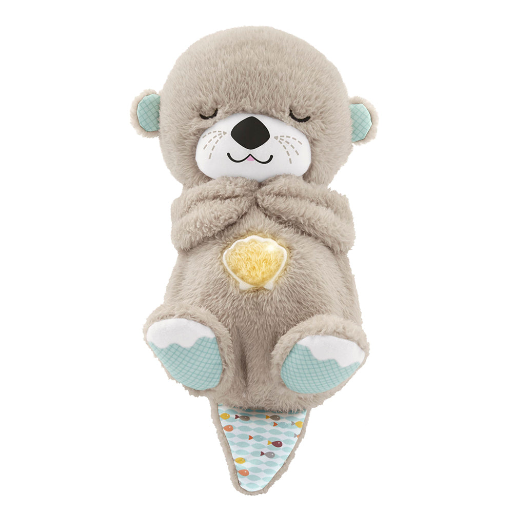 Loutre apaisante Fisher-Price : peluche interactive avec sons, lumière douce et mouvements pour calmer bébé. Dès la naissance.