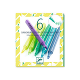 Djeco - 6 surligneurs glitter/Mojito