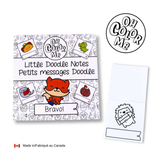 Oh Color Me - Mini livre de coloriage - Petits messages doodle