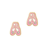 Girl Nation - Boucles d'oreilles en émail - Chaussons de ballet