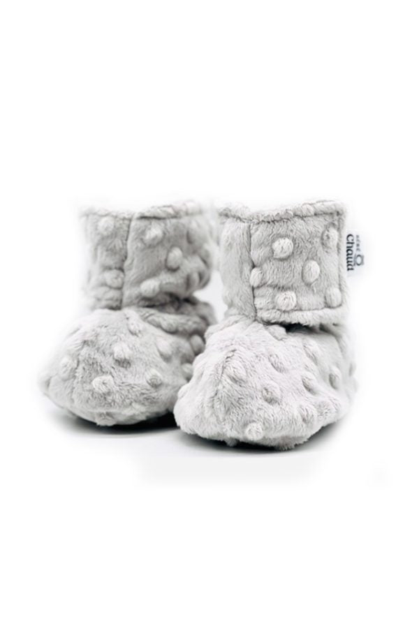 Velcro slippers - Silver gray