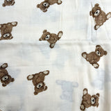 Pekaboo - Mousseline de Bambou - Ourson Brun