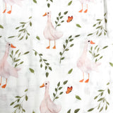 Pekaboo - Mousseline de Bambou - Oie et papillons