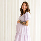 Rose Maternité - Robe Isalia - Lilas