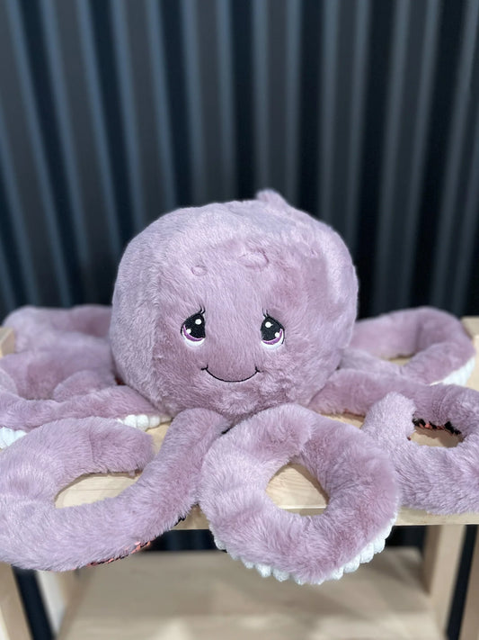 Lilac weighted plush toy - Octalie