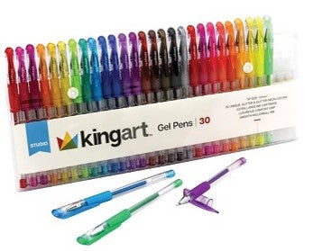 Stylos Gel scintillant - 30 couleurs