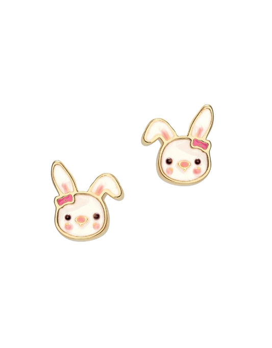 Girl Nation - Enamel Earrings - Rabbit